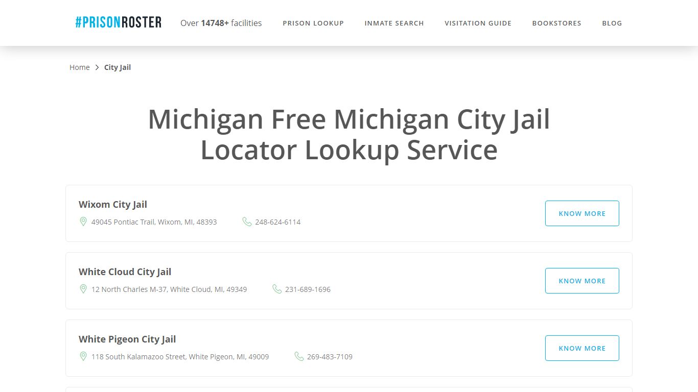 Michigan City Jail Inmate Lookup - Prisonroster
